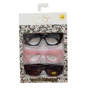 Jessica Simpson Premium Reading Glasses – Set of 3 (+1.50 Strength)
